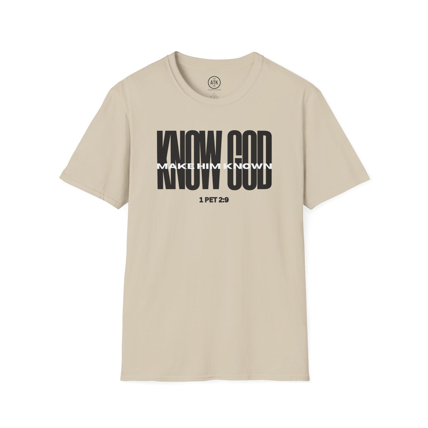 Know God Unisex Softstyle T-Shirt BLK
