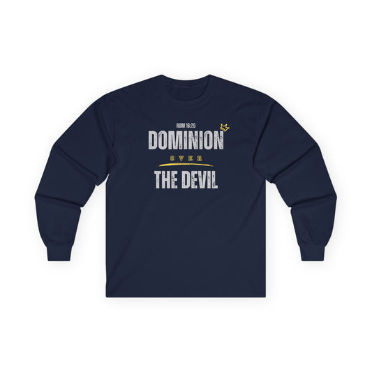 Dominion Over the Devil (Grey) - Long Sleeve Tee