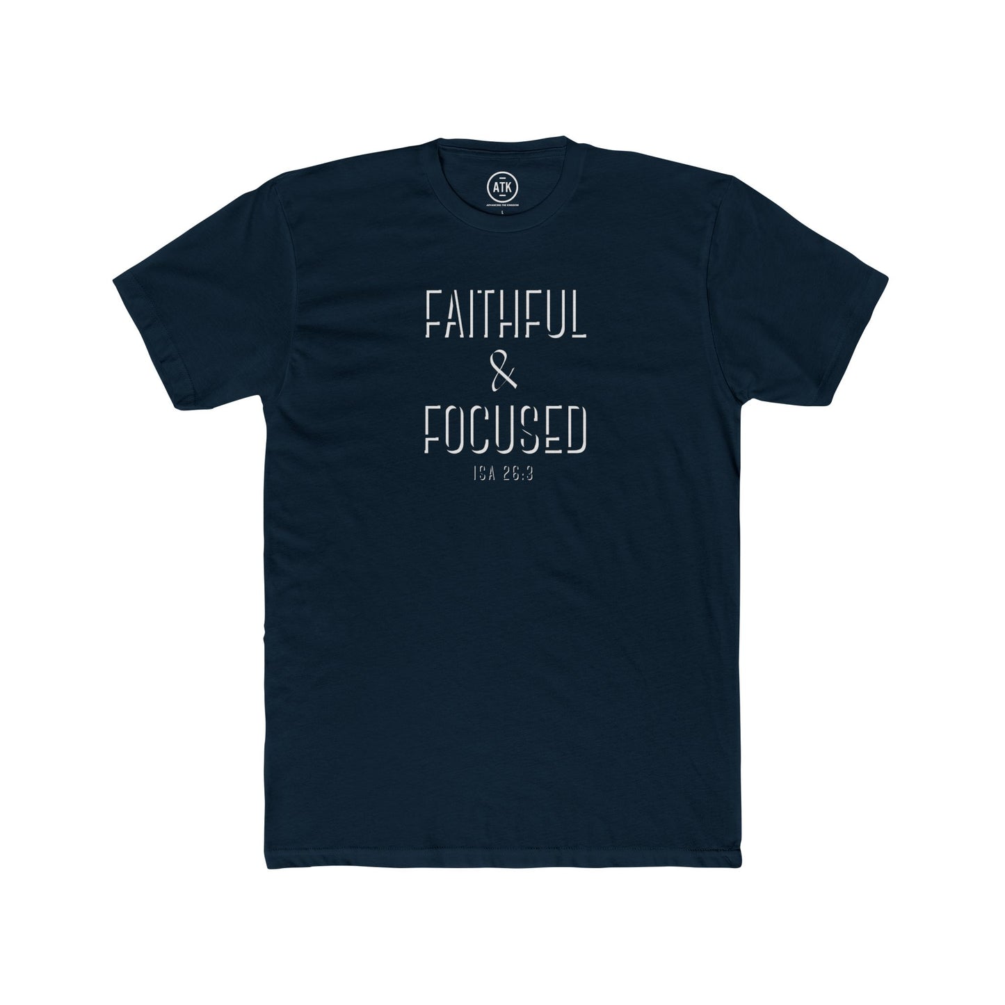 Faithful & Focused Unisex Cotton Crew Tee