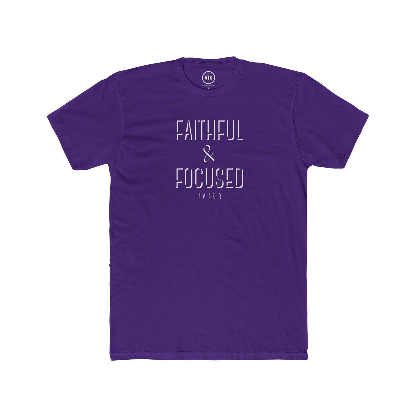 Faithful & Focused Unisex Cotton Crew Tee