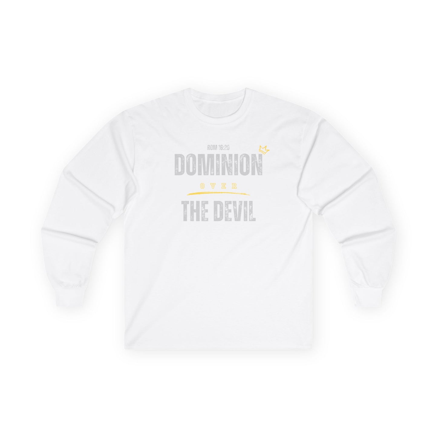 Dominion Over the Devil (Grey) - Long Sleeve Tee