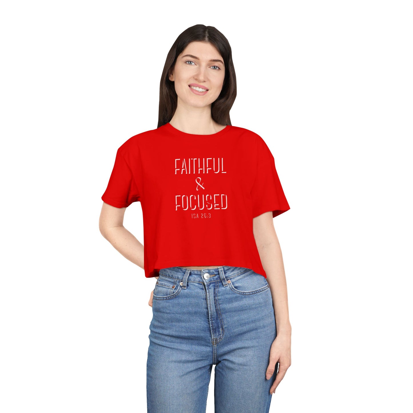Faithful & Focused Women's Crop Tee