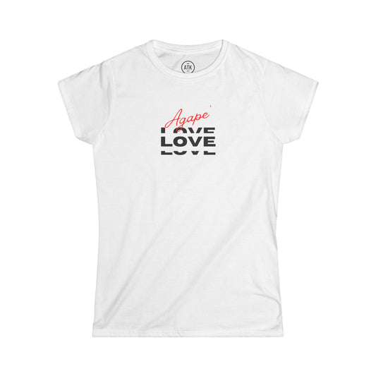 Agape Love Women's Softstyle Tee - Wht
