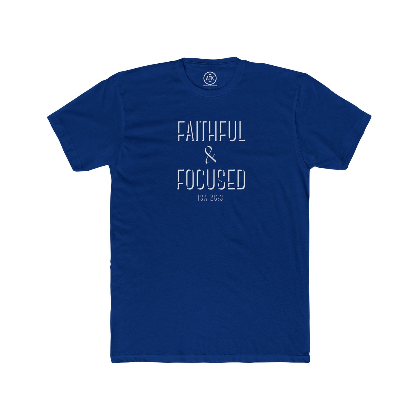 Faithful & Focused Unisex Cotton Crew Tee