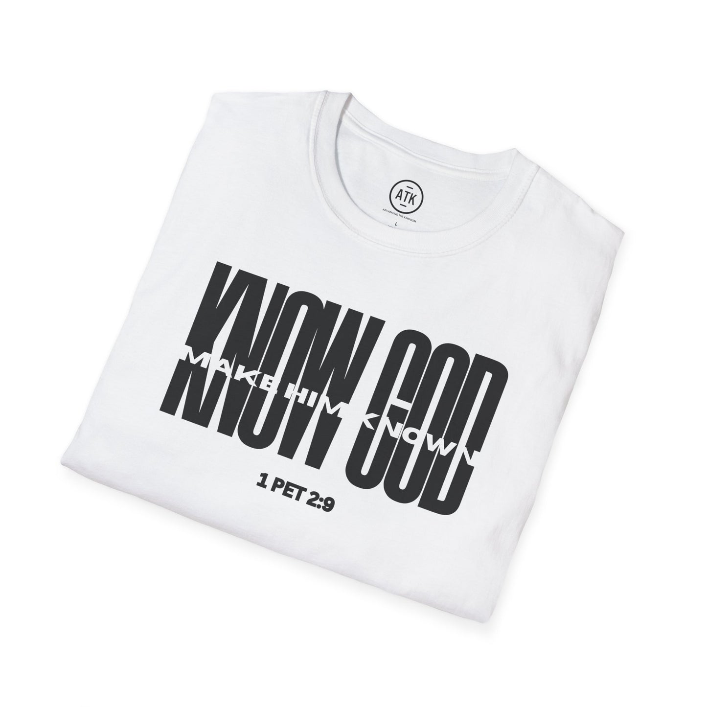 Know God Unisex Softstyle T-Shirt BLK
