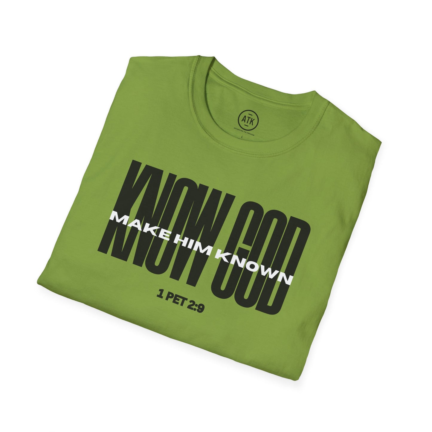 Know God Unisex Softstyle T-Shirt BLK