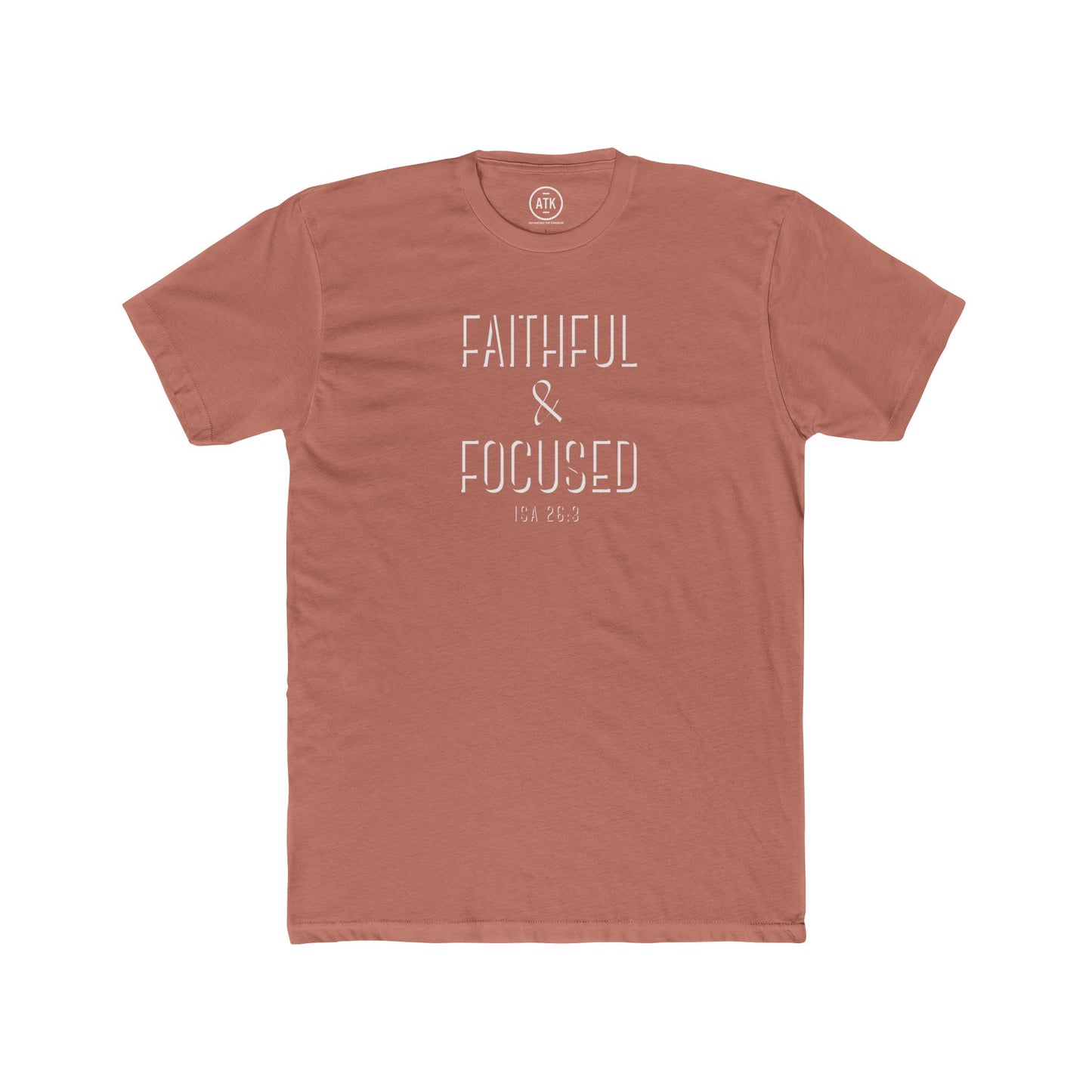 Faithful & Focused Unisex Cotton Crew Tee