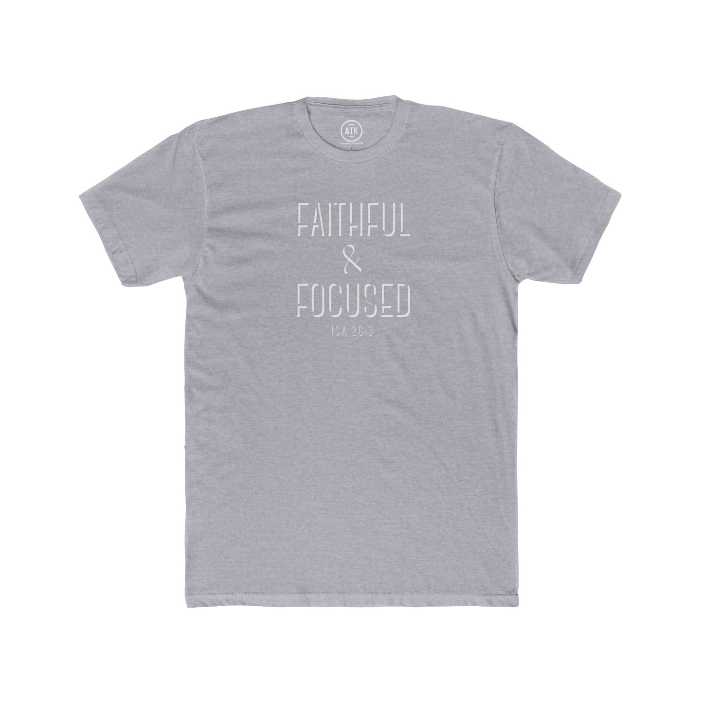 Faithful & Focused Unisex Cotton Crew Tee