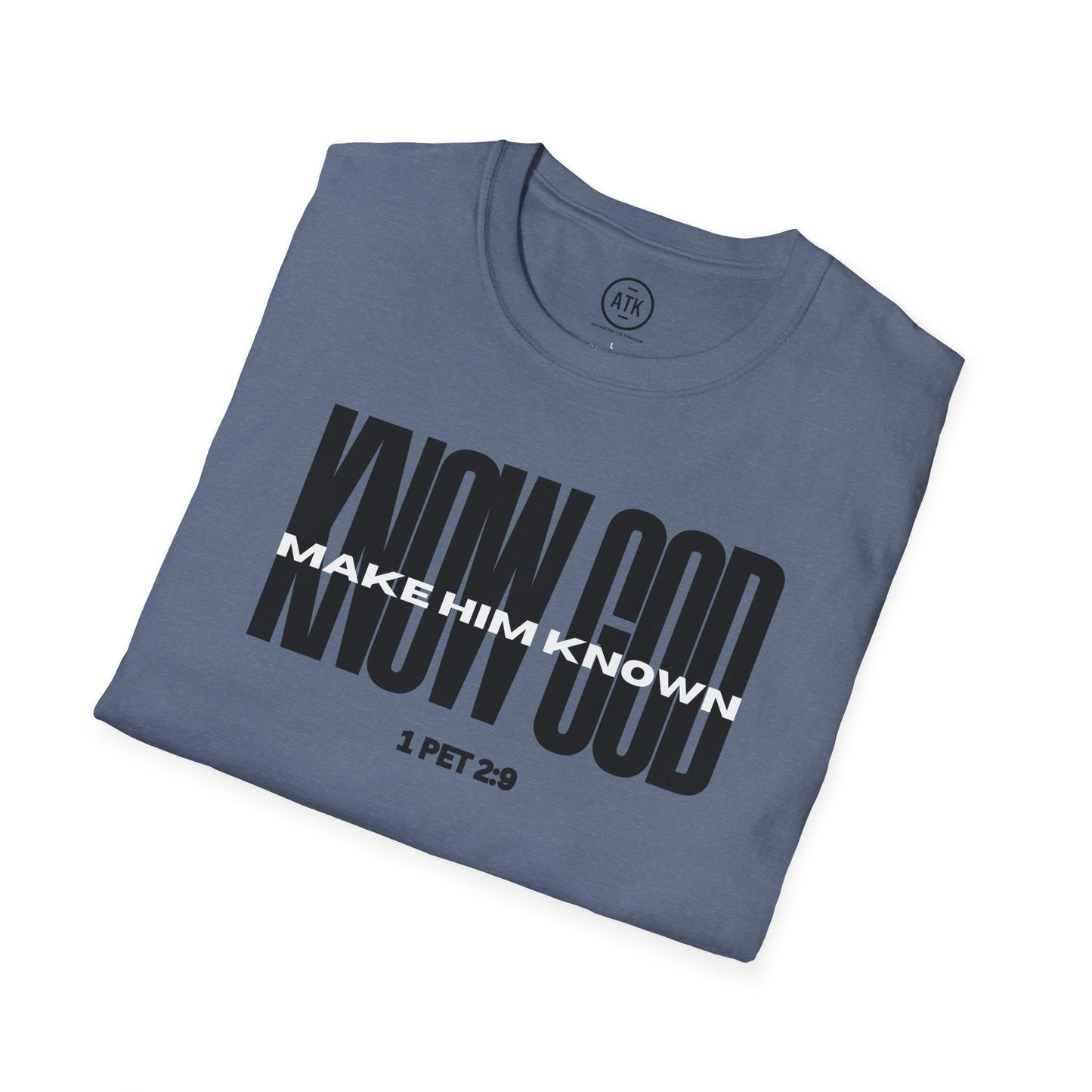 Know God Unisex Softstyle T-Shirt BLK