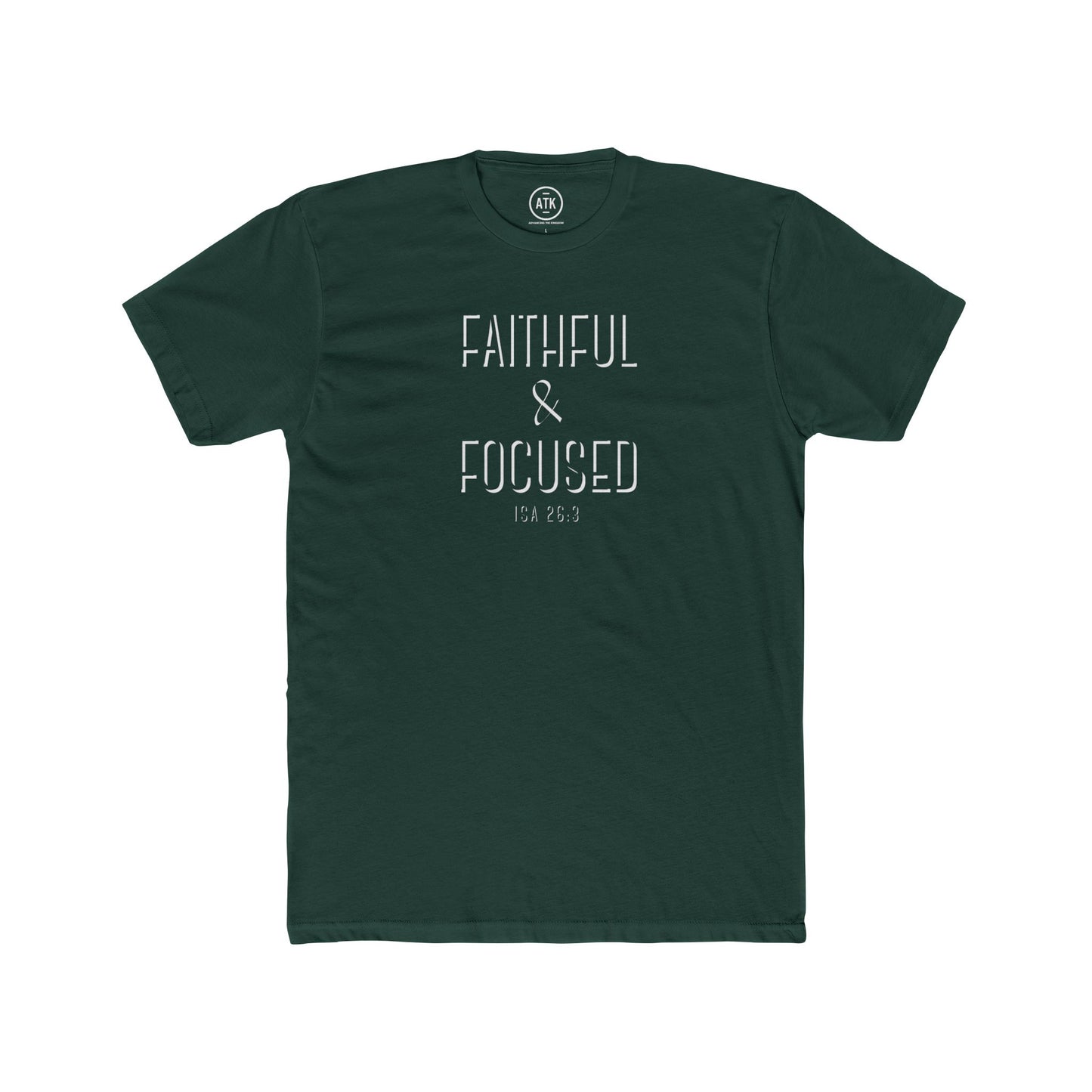 Faithful & Focused Unisex Cotton Crew Tee